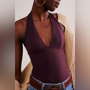 Intimately Free People Have It All Halter Top in Vintage Grape Size S